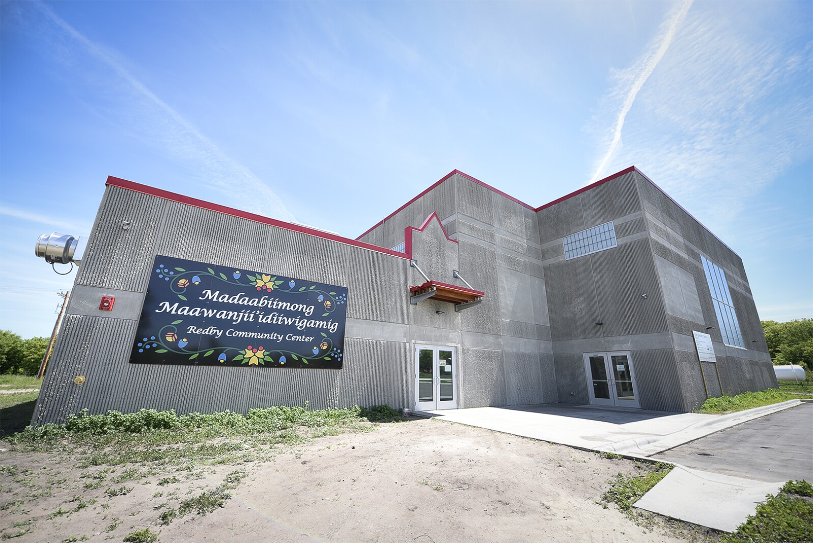 Front view of Redby Community Center